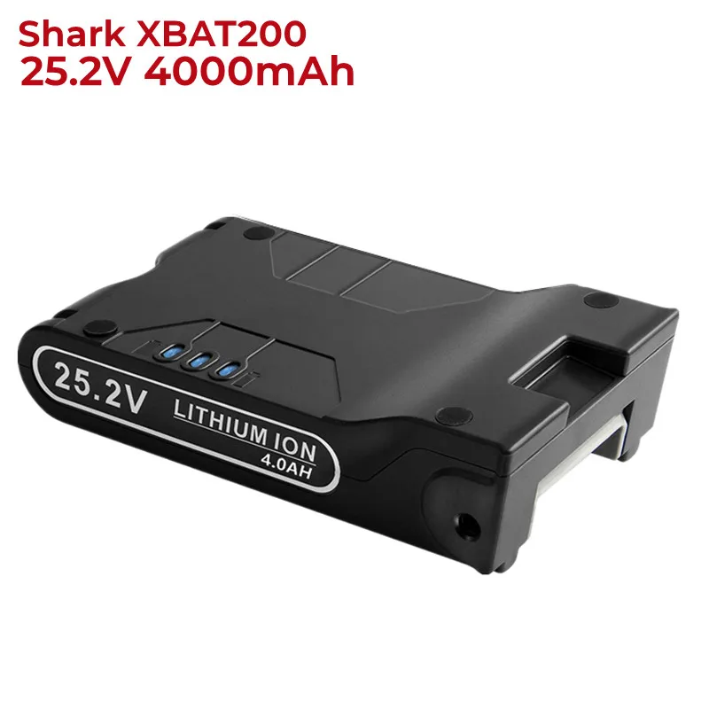 

25.2V 4.0Ah Replacement Battery for Shark XBAT200 Compatible with Shark IF200 IF201 for Shark Cordless Vacuum Cleaners ION Flex