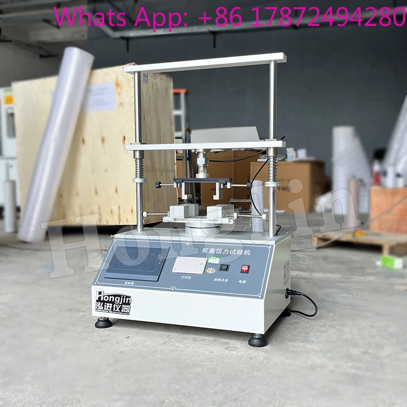 Fully Automatic Bottle Cap Torque Test Equipment Plastic Beverage Bottles Cap Torsion Tester Bottle Cap Torque Testing Machine