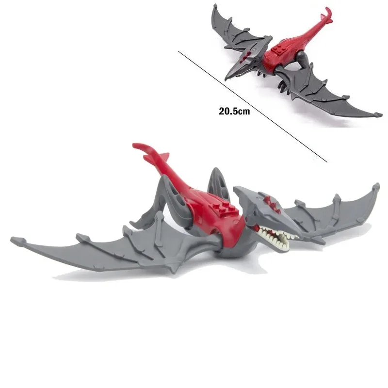 Jurassic Dino World Große Dinosaurier-Figuren Bausteine Velociraptor T-Rex Triceratops Indominus Rex Spielzeug für Kinder