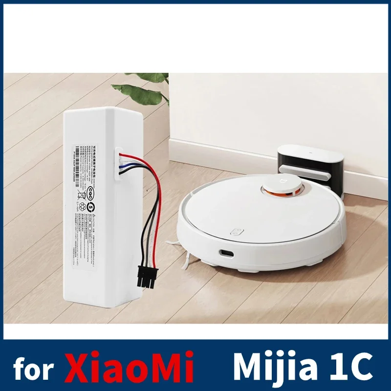 2024 Upgrade Replacement Battery 14.4V 12800mAh For Xiaomi Mijia 1C STYTJ01ZHM Robot Vacuum cleaner robot battery