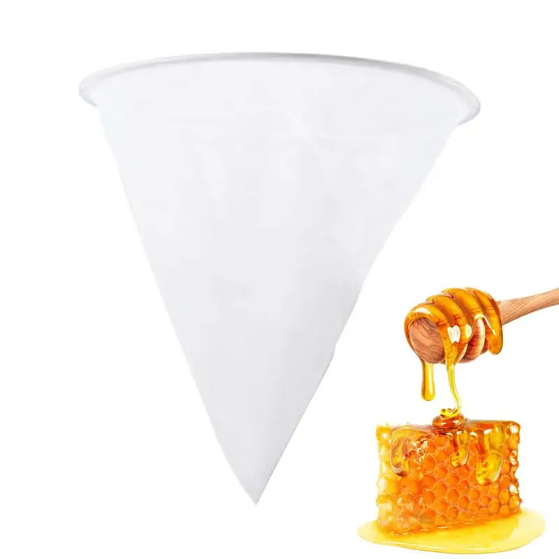 Honey Filter Strainer Extraction Tool Reusable Apiary Equipment Nylon Mesh Honey Filter Professional & Beginner For Bee Honey