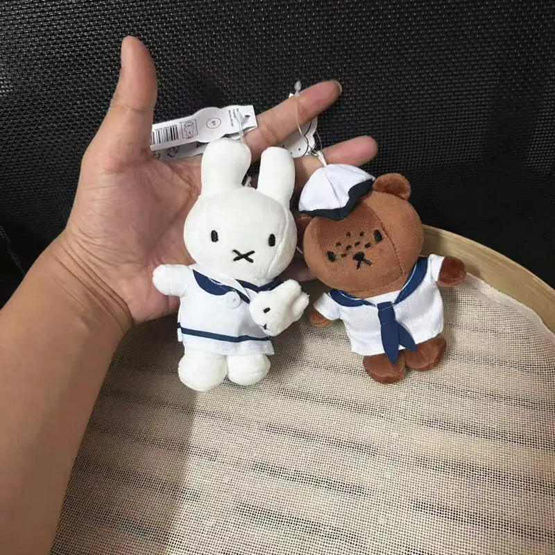 

Новая плюшевая игрушка Миффи, милый плюшевый брелок-кролик-пекар, корейский кулон для рюкзака в стиле аниме, подарок на день рождения