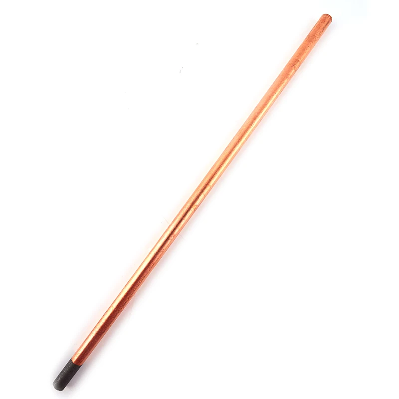 Rod de eletrodo de grafite redondo para DC Gás Gouging Gun, Air Arc Gouging Rods, 4-10mm, 5Pcs