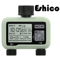 Eshico HCT-326 Super Timing 2-Sortie minuterie d'eau arroser en plein air Irrigation automatique programme entièrement réglable