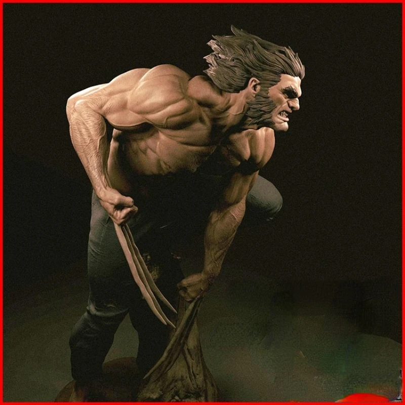 Figurine en résine, Loup-garou évolué à l'échelle 1/24, GK, Kit non assemblé et non peint, Jouet 3D DIY