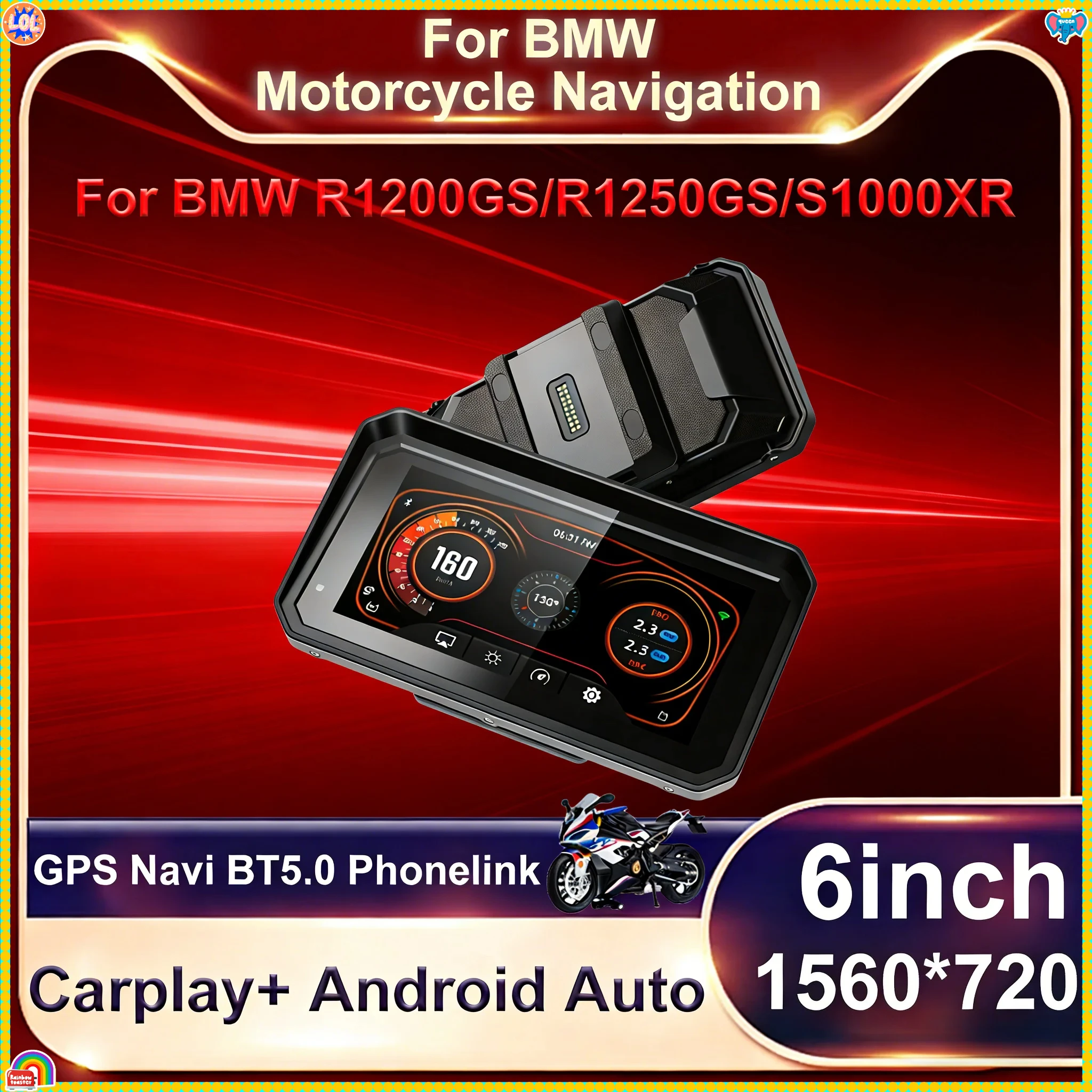 

Специально для BMW R1200GS R1250GS R1300GS F800 F850 F900 S1000XR Wireless CarPlay Moto Android Auto GPS Мотоциклетная навигация