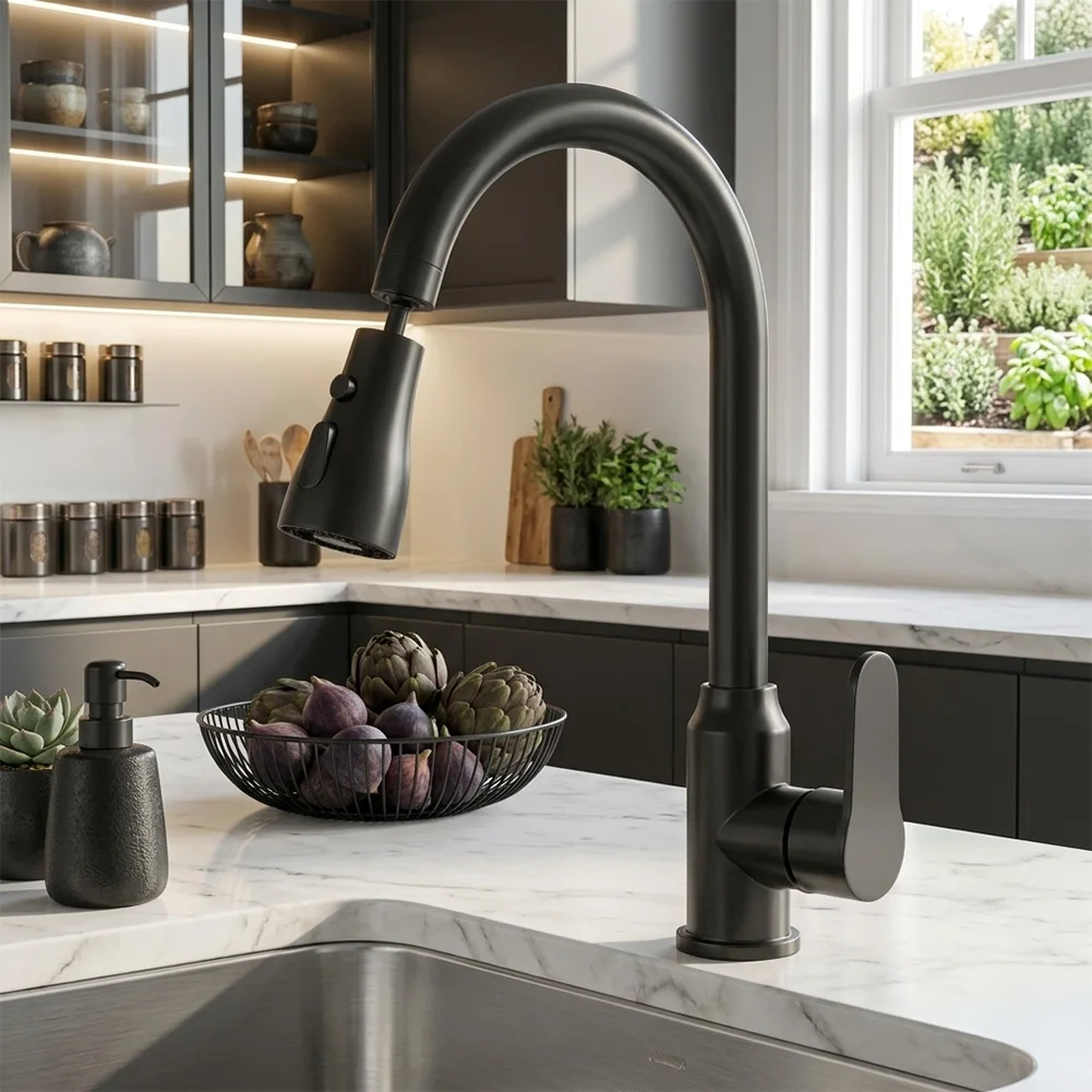 3 Function Modes Touch Kitchen Faucet 5 Layer Protective Finish Water Spot Resistant Fingerprint Resistant 1.8 Gpm Flow Rate