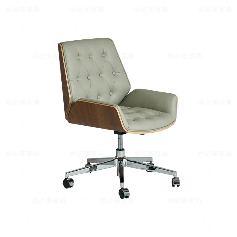 

The new low-back is fashionable and simple for home use, rotating and liftable boss chair, light luxury leather computer chair