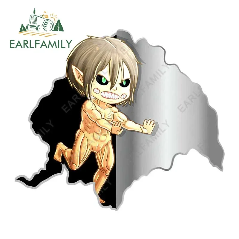 EARLFAMILY 13 سنتيمتر x 11.3 سنتيمتر ل الإبداعية أنيمي اكسسوارات السيارات ملصقات ويندوز قافلة ملصق مائي مضحك الإبداعية مقاوم للماء ديكور السيارات
