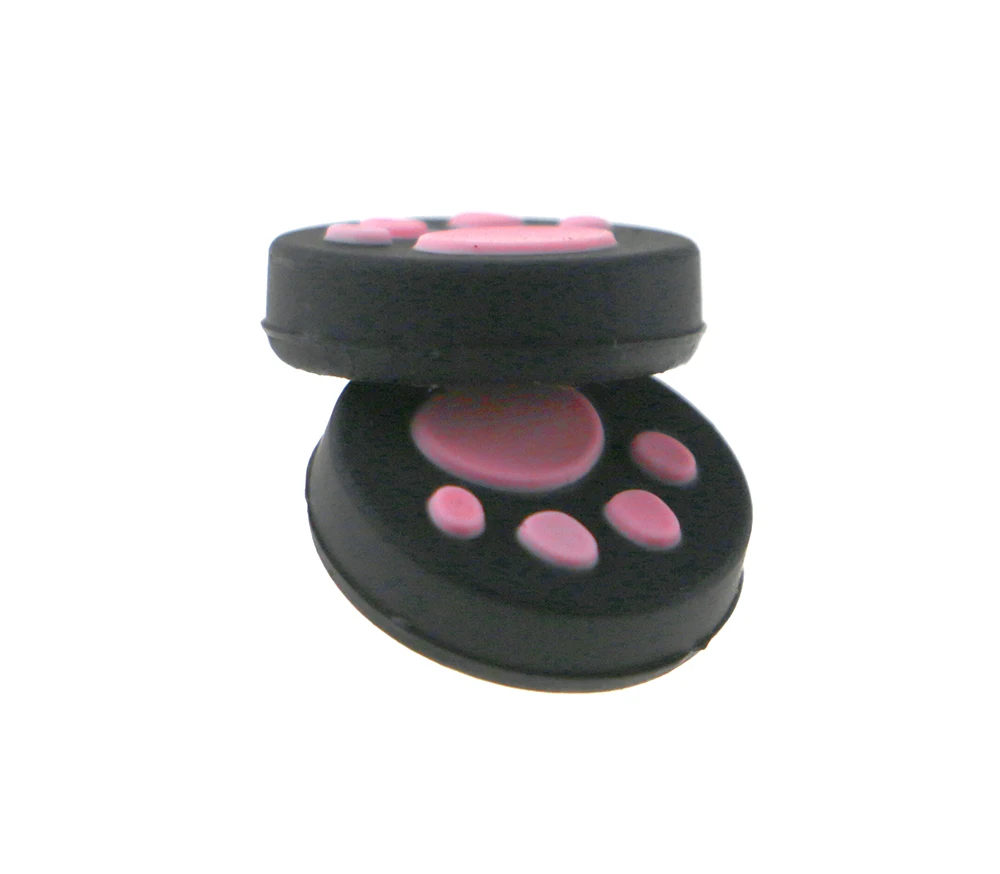 PSV 1000 2000 Cat 그립 캡 아날로그 조이스틱 보호 커버 버튼 패드 케이스 (PSVita PS Vita PSV 1000/2000 용) 2개