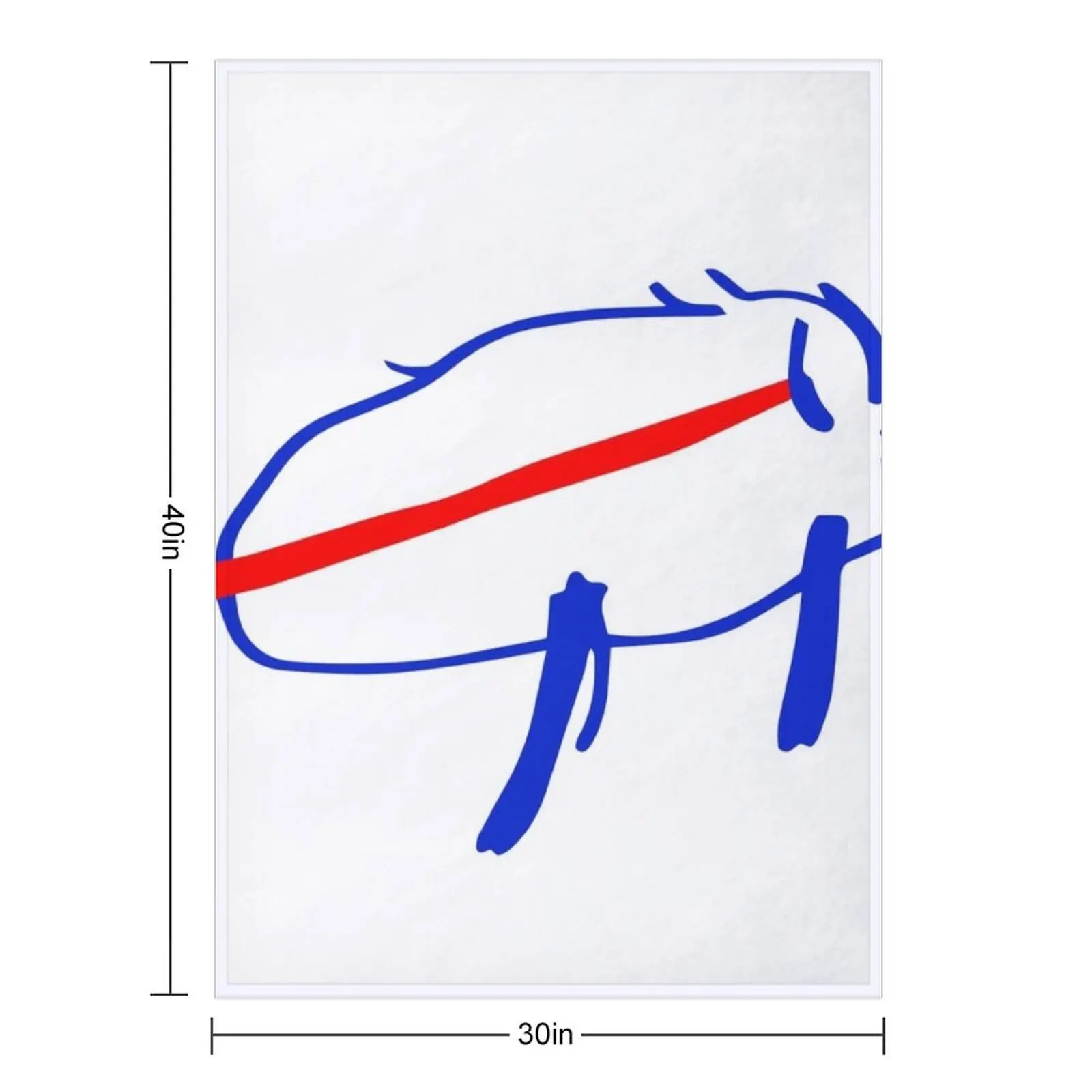 Josh Allen Potato Buffalo Drawing Throw Blanket Soft Soft Big Bed linens Plaid Personalized Gift Thin Blankets