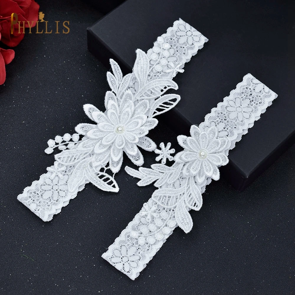 K01 Sexy Kant Bloem Bruiloft Kousenband Riem Bridal Cosplay Mode Kous Ring Bruiloft Kousenbanden Voor Bruid Jurk