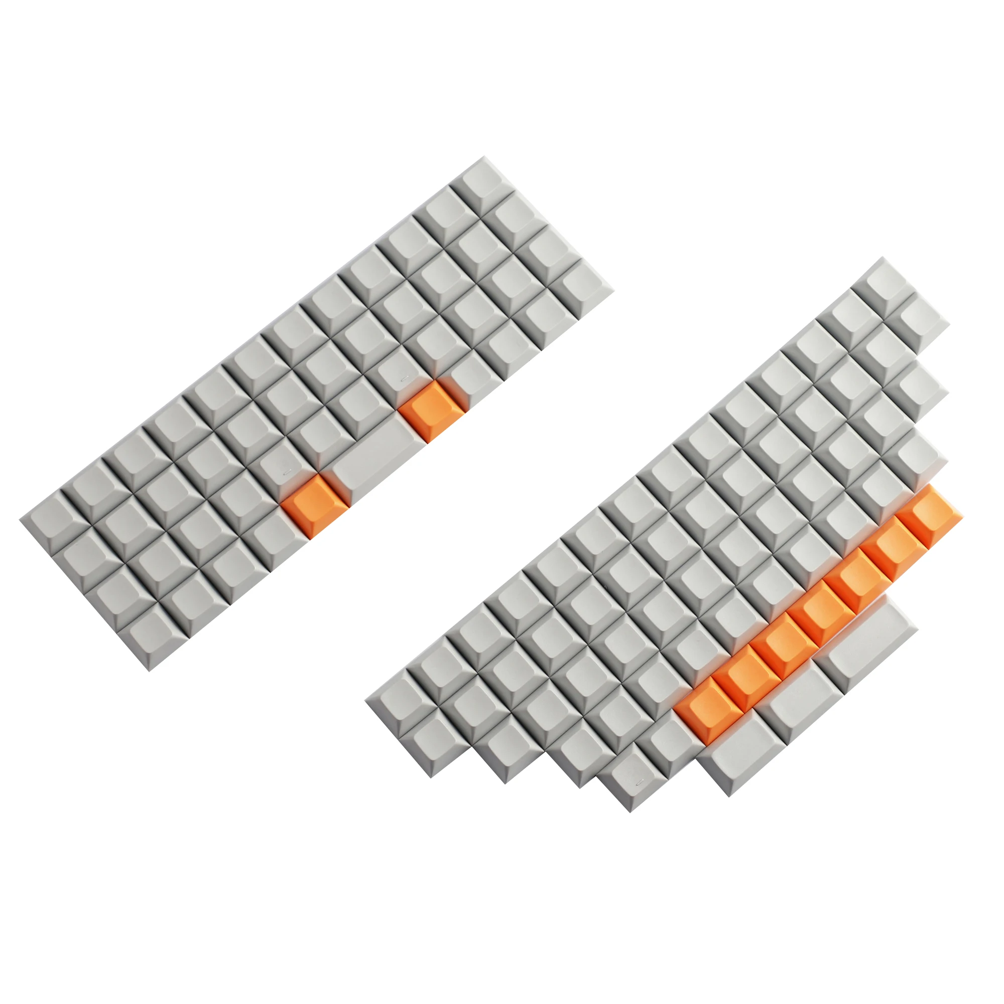 XDA V2 DSA Blank Colorful PBT Keycaps for Ortholinear Layout MX Keyboard XD75 ID75 Split 36 Corne Split 46 Planck Preonic Niu40