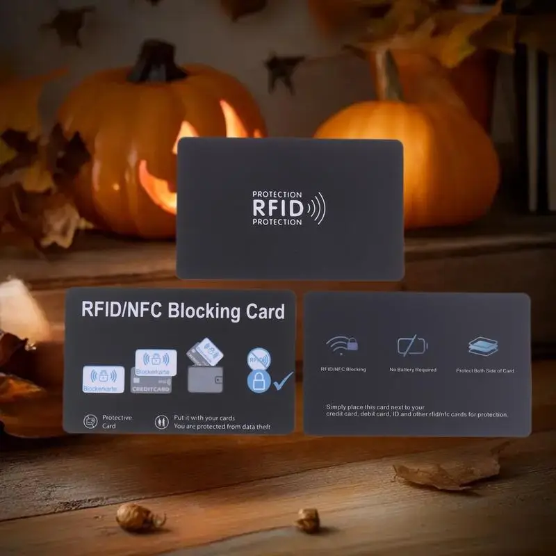 1/5 قطعة حافظة بطاقة حجب NFC/RFID: واقي مضاد للقشط لبطاقات الخصم/الائتمان وأمن الهوية