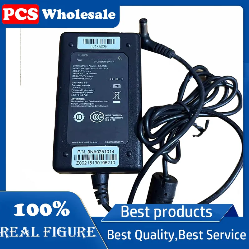 

Original H3C wireless AP POE power adapter FSP025-1AD207A 48V 0.52A/5.5*2.1 round interface C14 jack