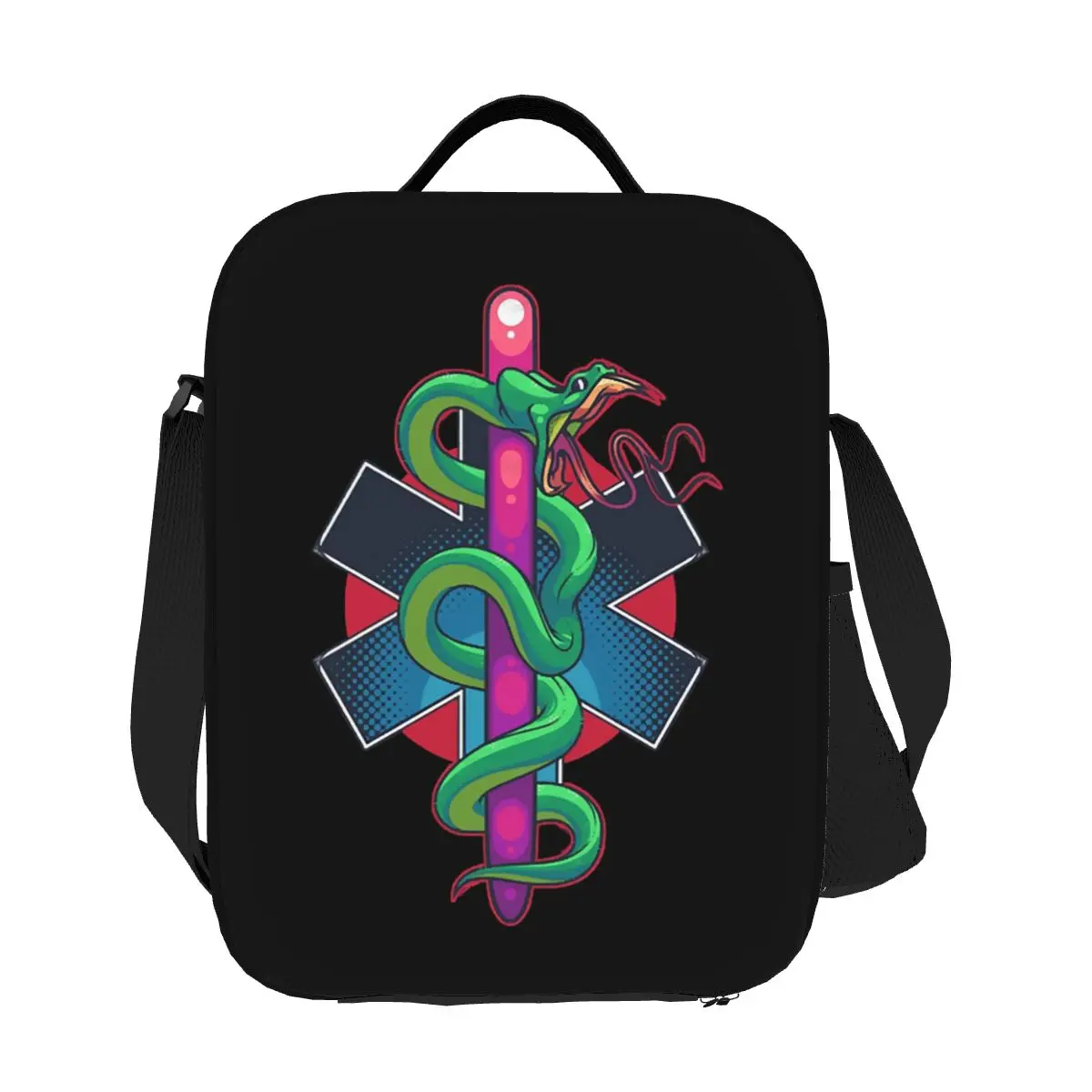 

Изготовленная на заказ термоизолированная сумка для обеда Star Of Life Emt для женщин Emt фельдшерская медицинская портативная сумка для обеда многофункциональная коробка для еды Bento