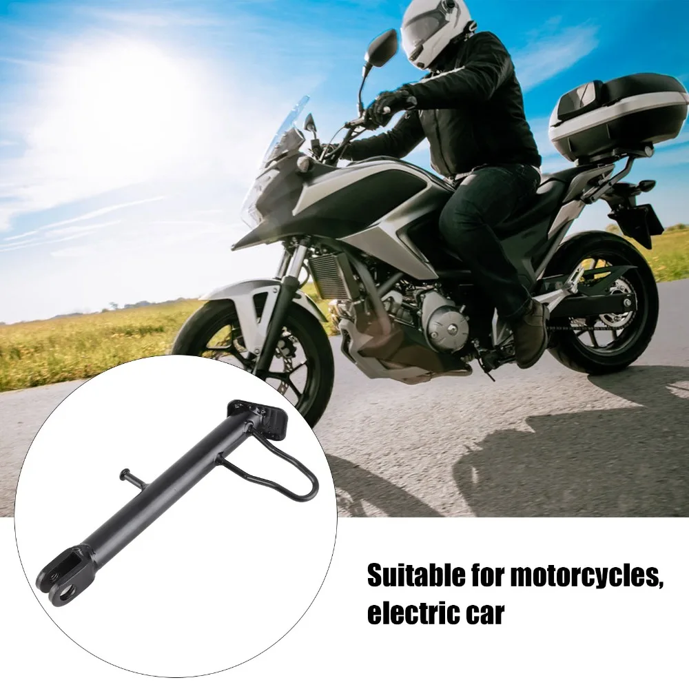 

Iron Motorcycle Kickstand with Spring Hardware Nonslip Parking Foot Support Black 18/20cm Kickstand Foot Motorcycle Parking