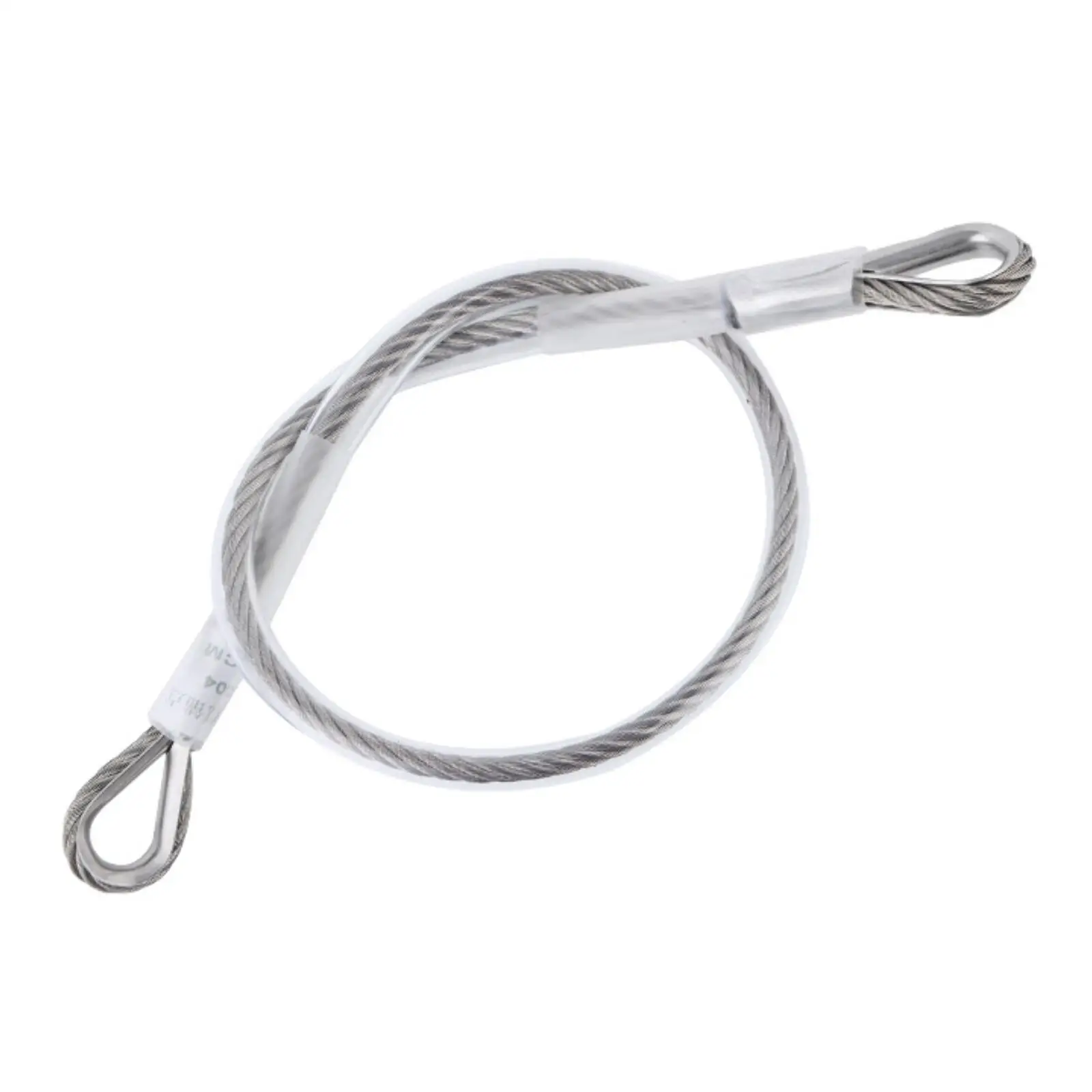 Steel Safety Cable Heavy Duty Wire Rope Lanyard with Loop Ends for Fall Protection Rigging Work Site Security