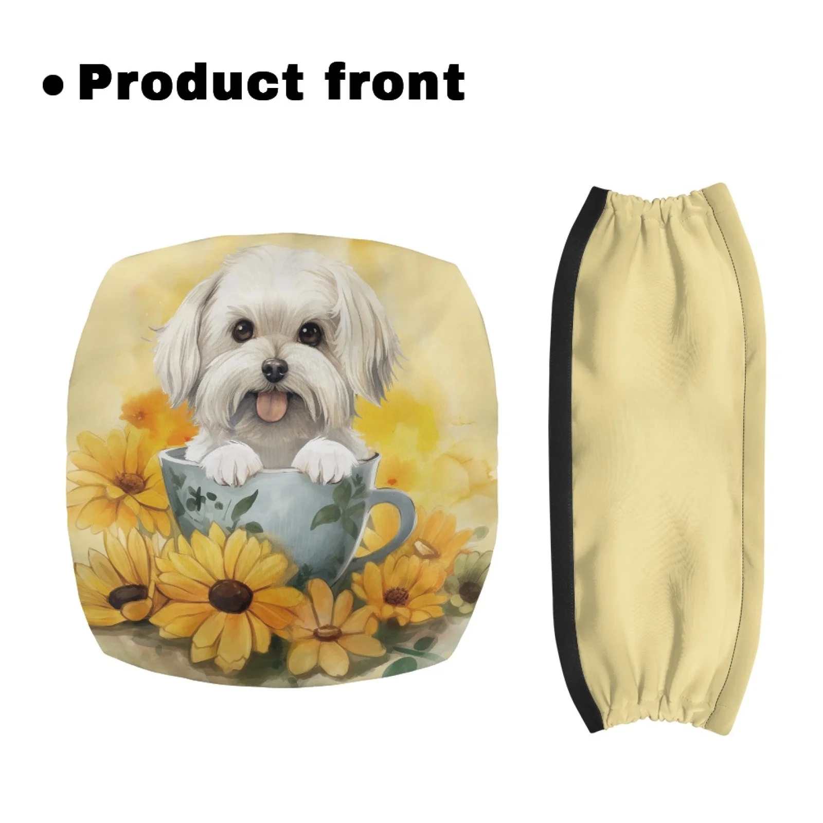 Coloranimal Shih Tzu Set of 2 Rollator Seat Cover Removable Rollator Walker Seat Covers for Senior Ladies