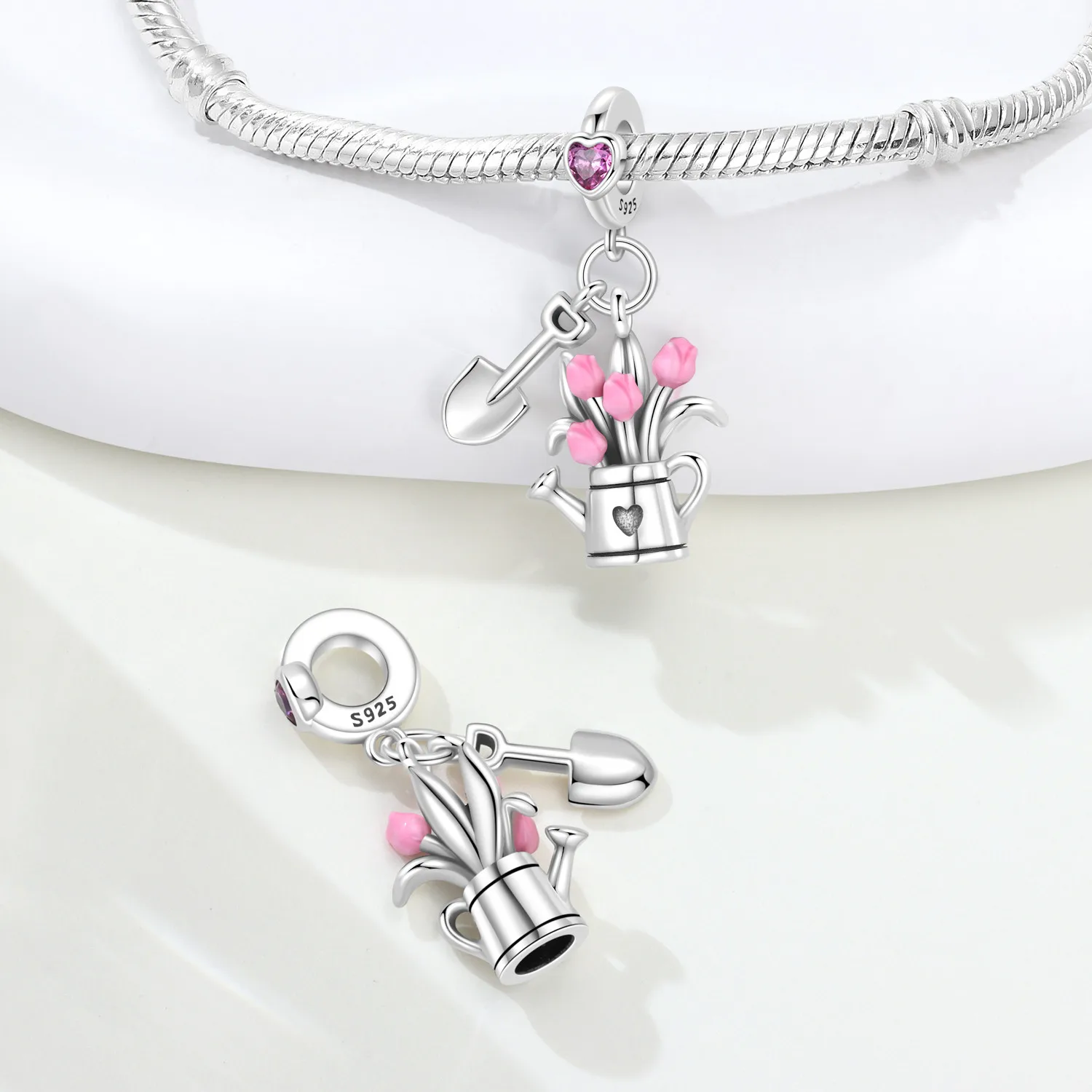Original 925 Sterling Silber Western Cowboy Anhänger DIY Perlen für Damen Armband Halskette Schmuck Geburtstag Party Mode Geschenke – Detail 19