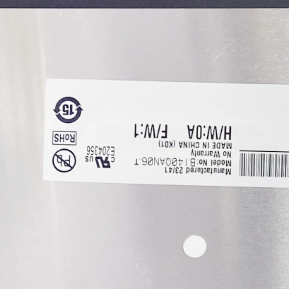 B140QNA06.T 14.0'' Laptop LCD Screen Panel Matrix NEW