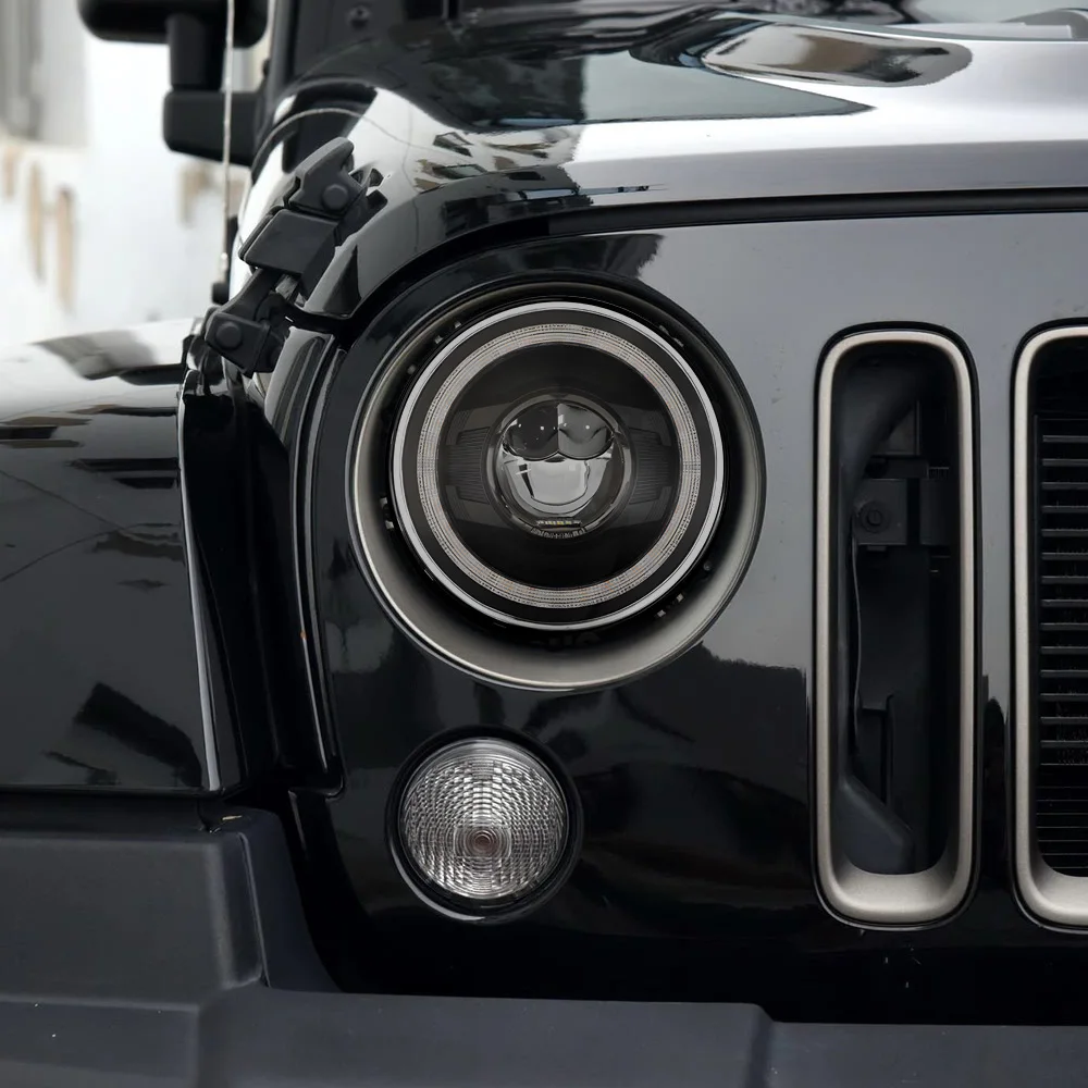 

For Jeep Wrangler 2007-2017 Auto Headlight Assembly Upgrade LED All New Style Projector Lens Plug and Play Car Tools Accessories