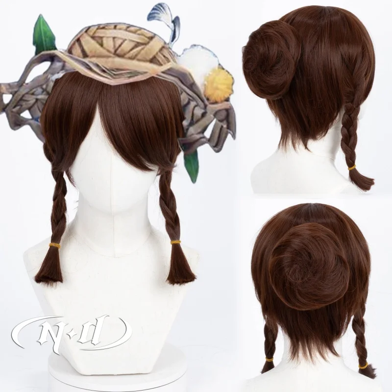 ND Identity-Peluca de cabello sintético para mujer, cabellera de Cosplay de Emma, maderas como el viento soplado, para fiesta de Halloween