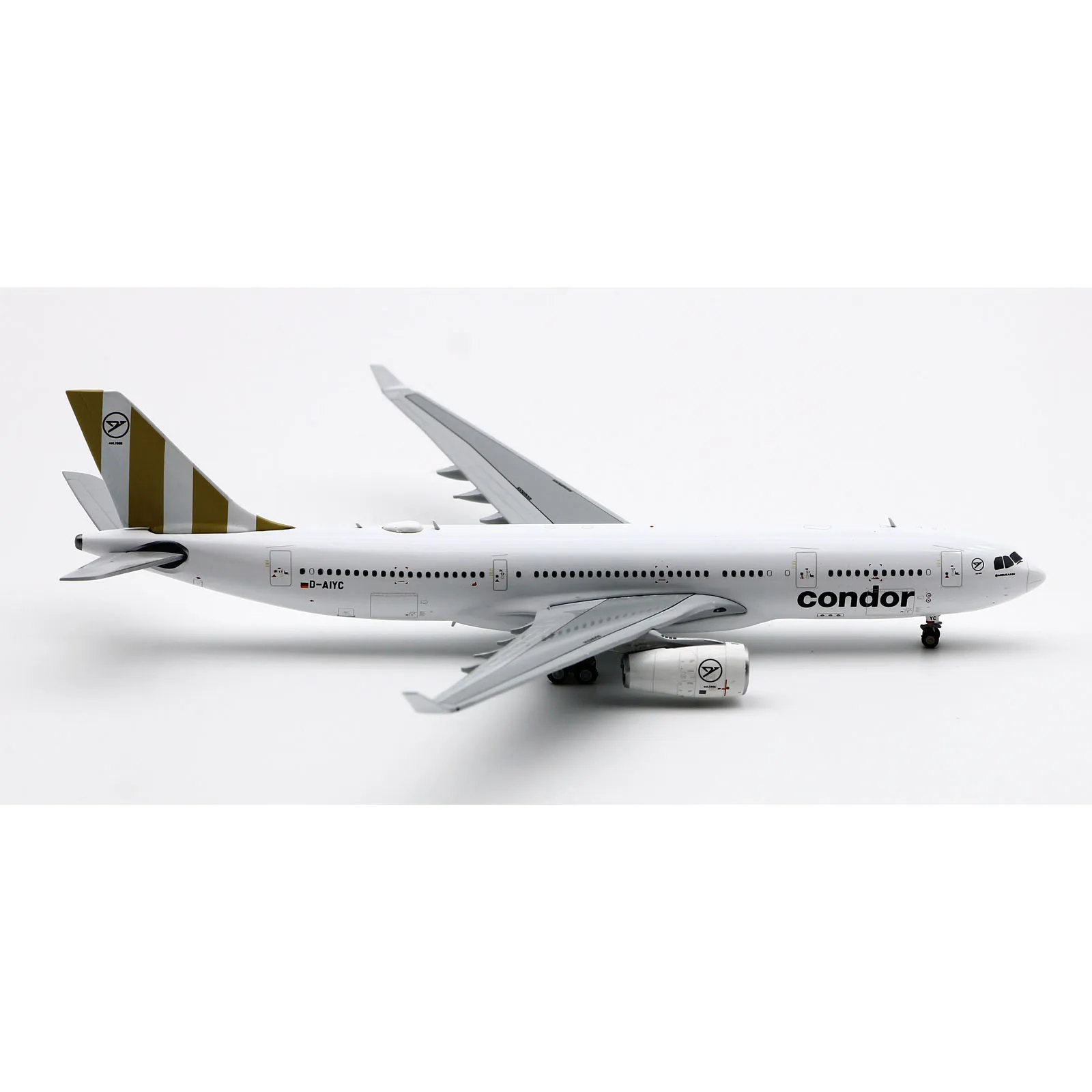 XX40115 Alliage Collection Avion Cadeau JC Ailes 1:400 Condor Airlines Airbus A330-200 Moulé Sous Pression Avion Jet Modèle D-AIYC Avec Support