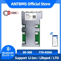 ANT smart BMS 20S 24S 26S 27S 30S Balance Li-ion LiFePo4 LTO 18650 Battery Ebike 170A 230A 420A 1050A Bluetooth Built-in UART