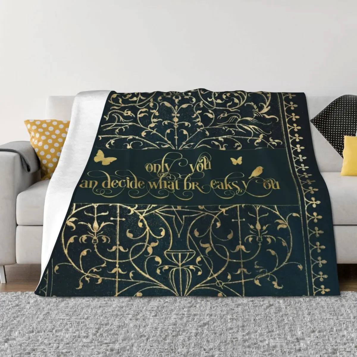 

A Court Of Thorns And Roses Throw Blanket Designers Soft Plaid Soft Plush Plaid anime Blankets