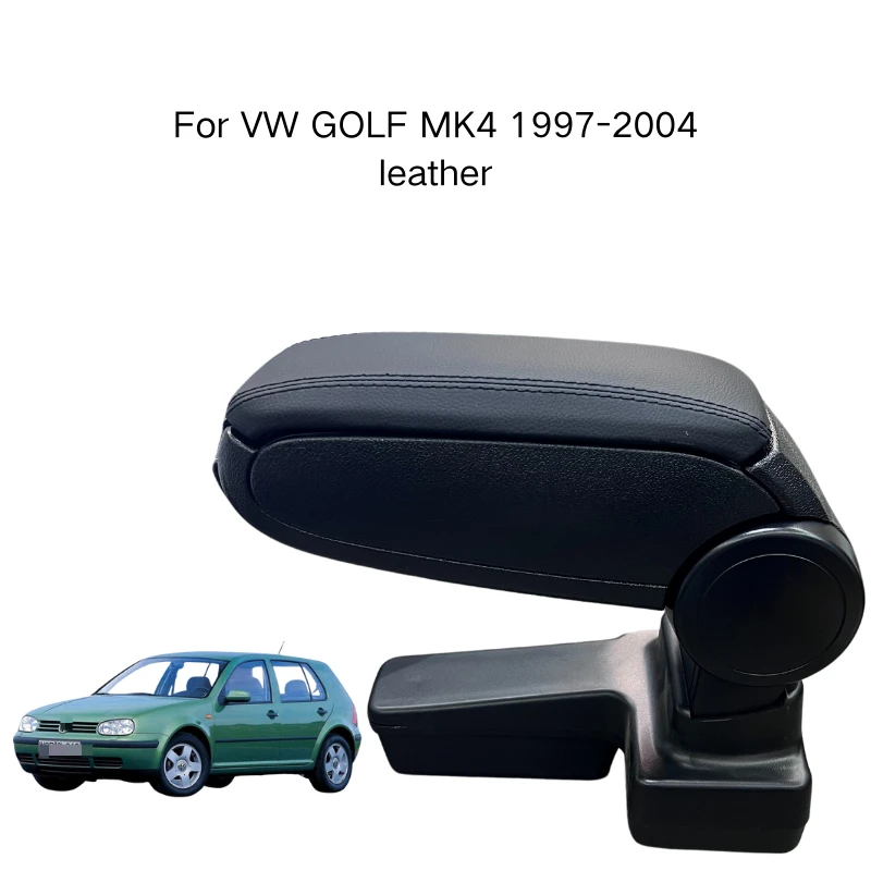 For VW GOLF MK4 1997-2004 Armrest Center Console Black Leather Original Fit Car Interior Accessories Replacement Trim Parts