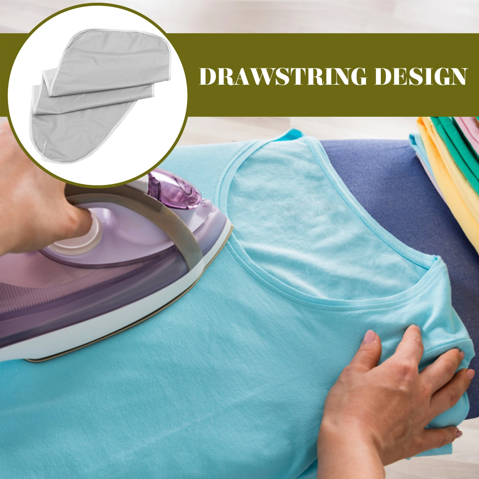 

Ironing Board Stretchy Non-Slip Heat Resistant Protective Cover For Home Decorative Replacement Accessory Stain Resistant Iron