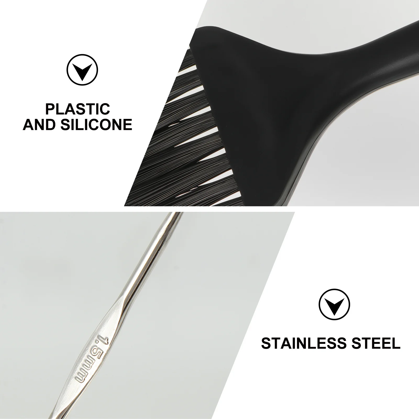 

4Pcs Hair Dye Tool Kit Silicone Highlight Cap Metal Crochet Hook Salon Hair Coloring Supplies Silicone Highlight Kit