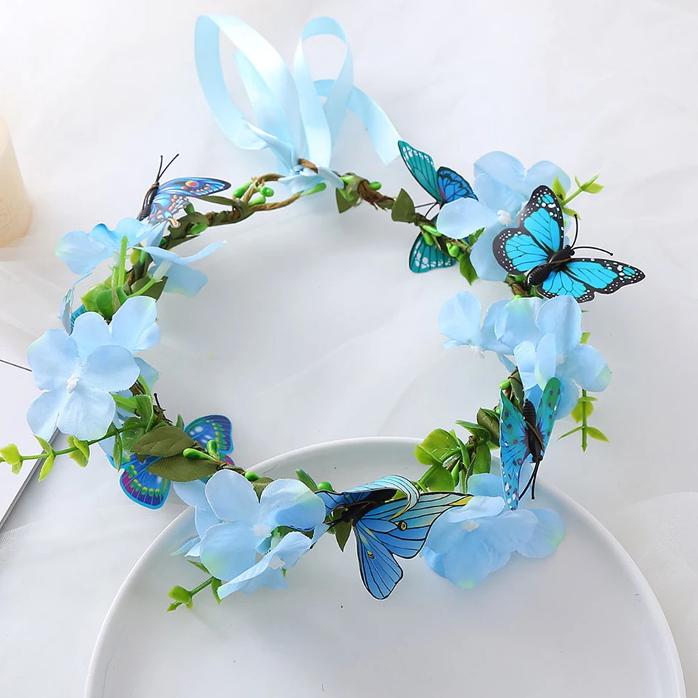 

Floral Spring Photo Prop Fabric Bride Flower Crown Flower Crown Women Accessories Bride Wedding Party