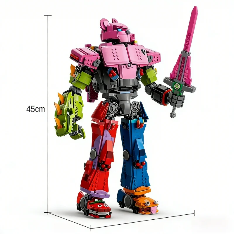 Nieuw MOC Fighter Mech Leader Model 2503 stuks Home Ornament Bouwstenen Cadeau voor jongens en meisjes