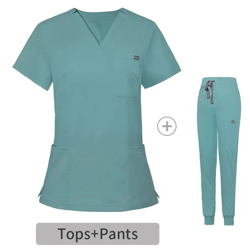 Women Scrubs Medical Uniforms Hospital Clothes Scrub Tops Pant Doctors Nurses Accessories Dental Clinic Spa Pet Workwear Suits