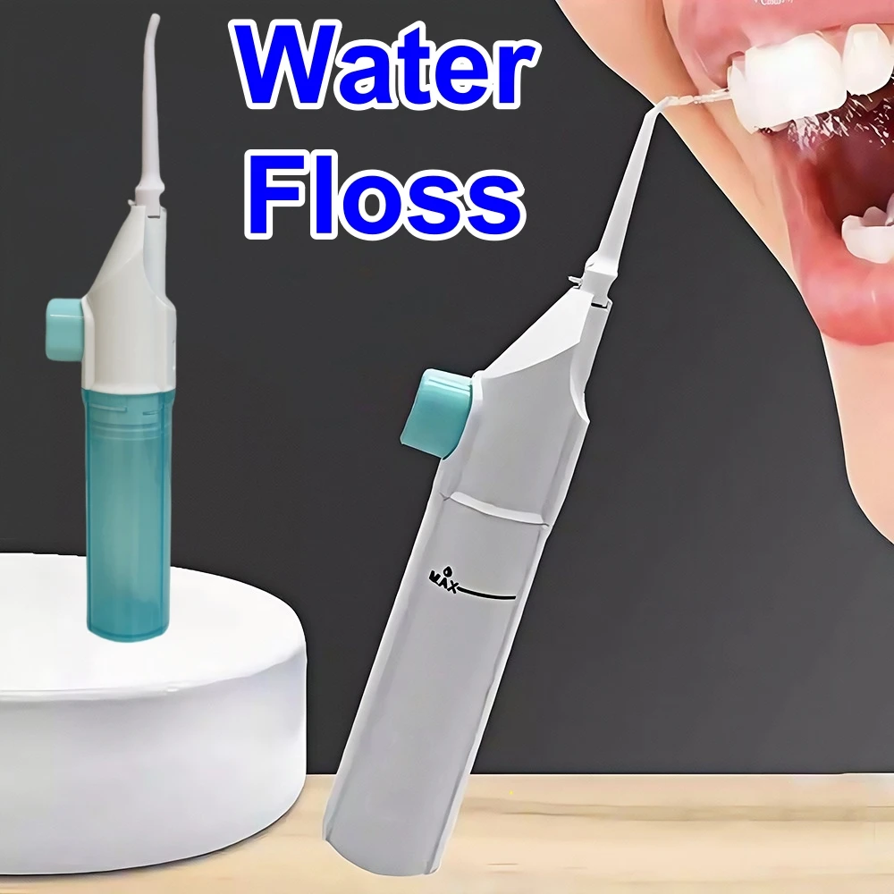 

Портативный бытовой ирригатор для полости рта под давлением, чистая вода, зубная нить, ручная водная зубочистка высокого давления, инструмент для ухода за полостью рта