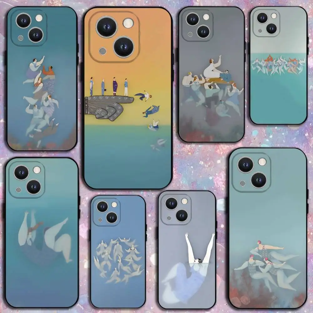 

Painting S-Sonia A-Alins Phone Case For iPhone 17,16,15,14,13,12,11 Plus,Pro Max,XS,X,XR,SE,Mini,8,7,Soft Silicone Black Cover