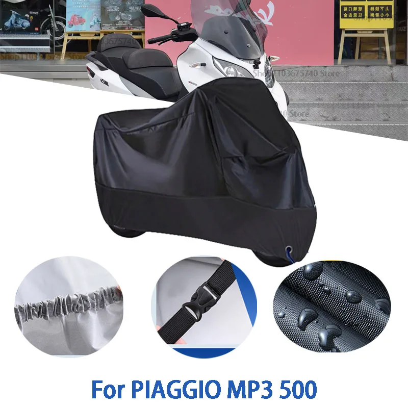 

Motorcycle Full Covers For PIAGGIO MP3 500 Car Outdoors Sun Protection Dust No Ear Thickened Oxford Clothcover Accessories