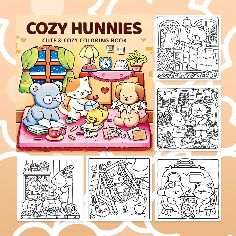 Divertente libro da colorare per cartoni animati, antistress, pittura educativa in brossura, regalo, giocattolo da disegno Montessori per adulti e adolescenti