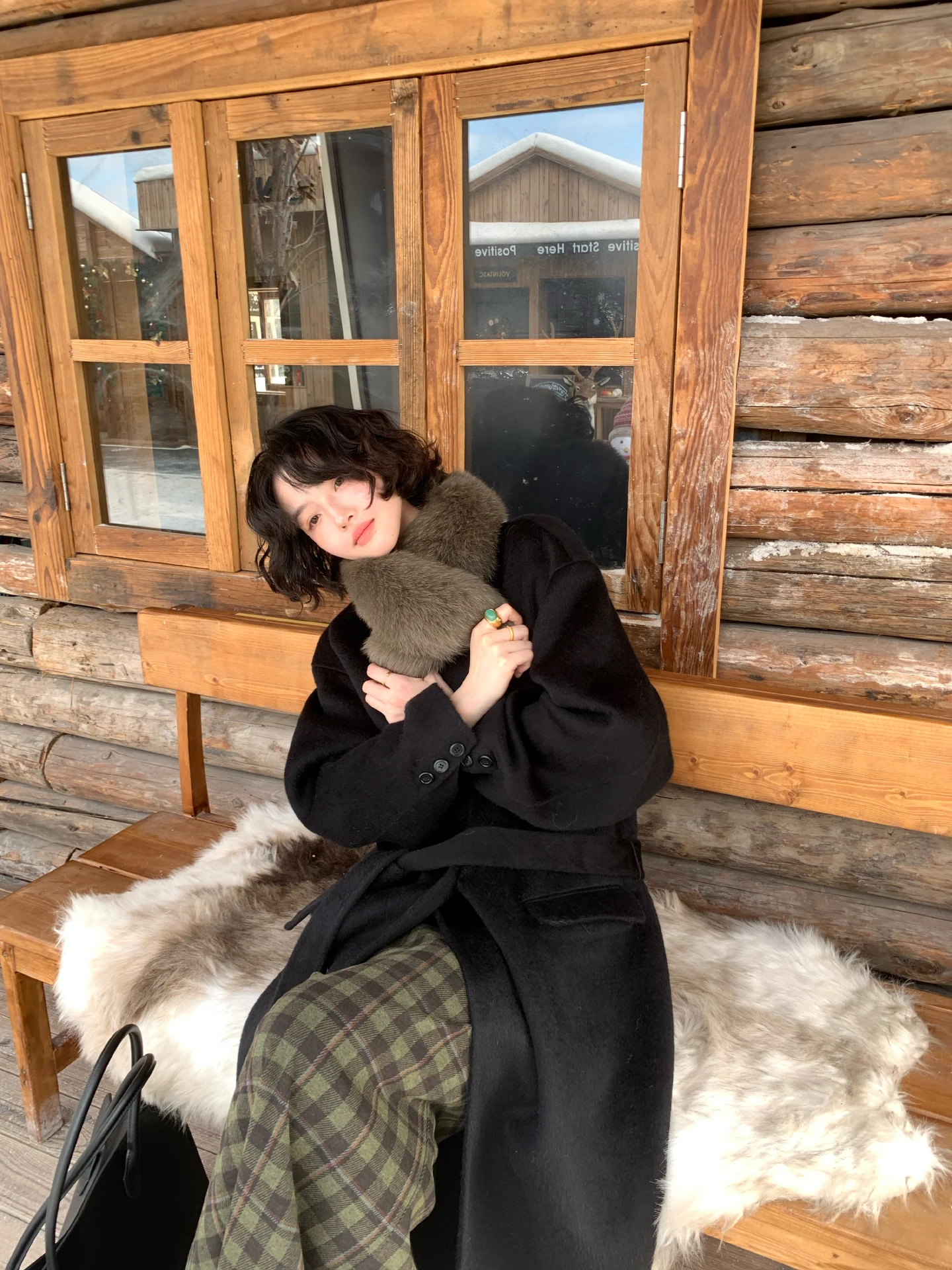 

Ele Ретро шарф с меховым воротником, роскошный теплый длинный све, женский зимний шарф Faion Accory, подходит для Thiened, китайский ...