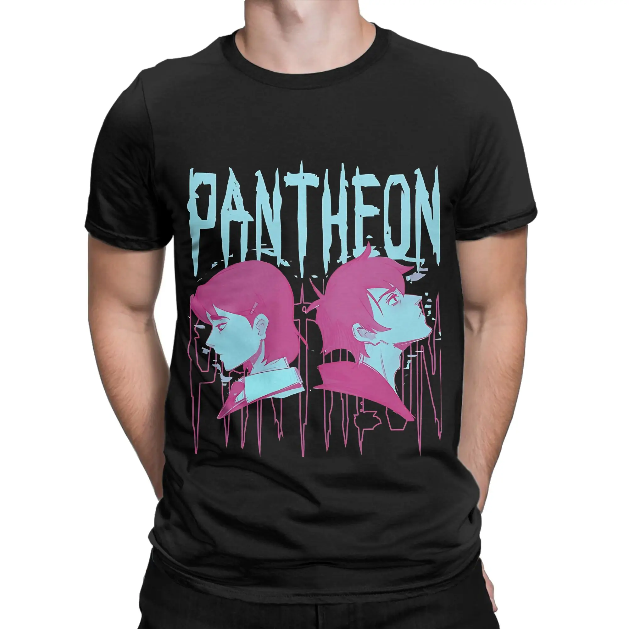 Maddie  Caspian Pantheon TV Show Active Graphic 100% Cotton T-Shirt Pantheon Tees Tops For Men