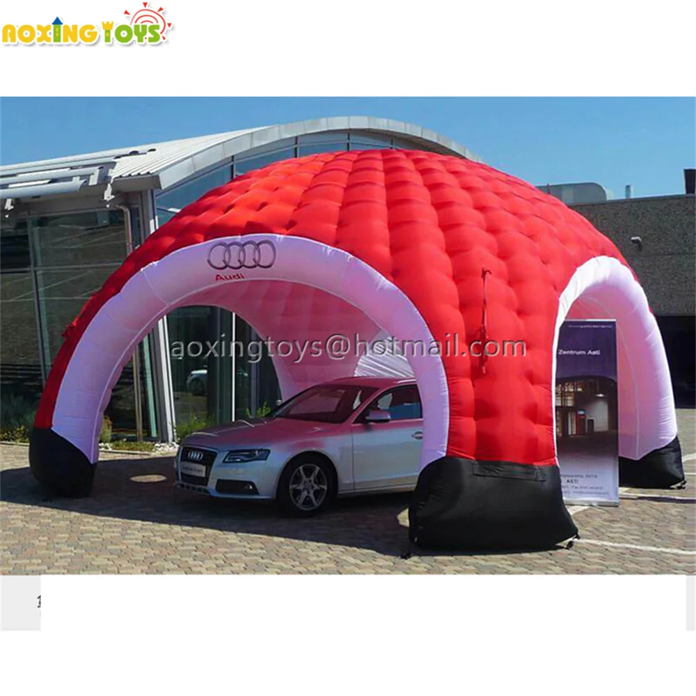 16/20/26FT Outdoor Car Show Advertising Oxford Inflatable 4 Legs Dome Canopy Tent With Blower For Events