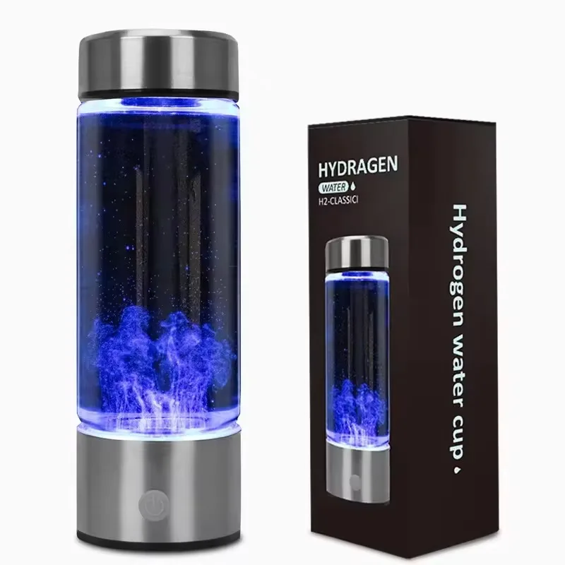 Bottiglia d'acqua di idrogeno produttore all'ingrosso blu portatile purificatore alcalino generatore di inalatore tazza di bottiglia d'acqua ricca di idrogeno