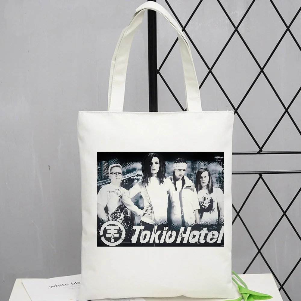 Tokio Hotel tote bag reusable personnalisable totebag shoulder  femme