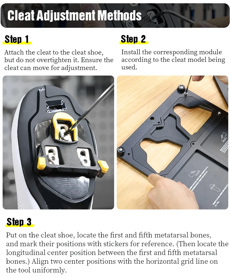 LEBYCLE Fahrradpedal-Spikel-Einstellwerkzeug aus Aluminiumlegierung, selbstsicherndes Pedal-Spikel-Werkzeug für SPD-Fahrradschuhe – Detail 7
