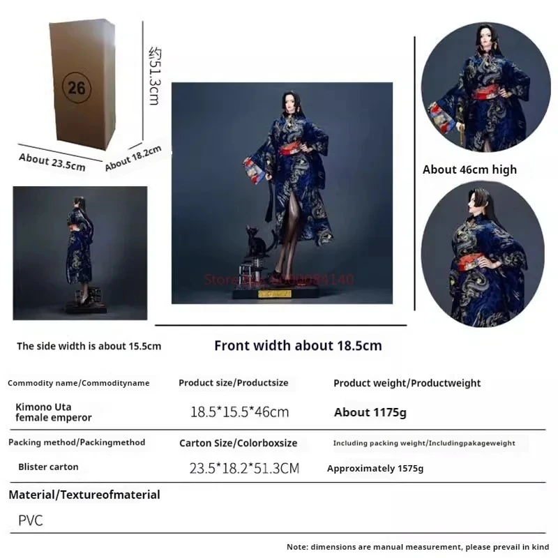 Figurine d'Action de l'Animé One Piece Uta, Empereur Féminin en PVC, Modèle de Statue, Ornement de Collection, Décoration de Bureau, Jouet pour Enfant, Beurre, 46cm