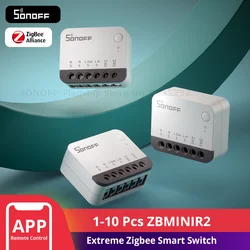 SONOFF ZBMINIR2 Extreme Zigbee Smart Switch 1-10Pcs Detach Relay Switch Remote Control via eWeLink Works with Alexa Google Home