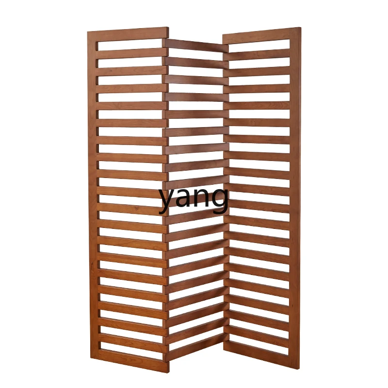 

LTT screen cherry wood medieval screen pure simple partition solid wood living room blocking sitting screen