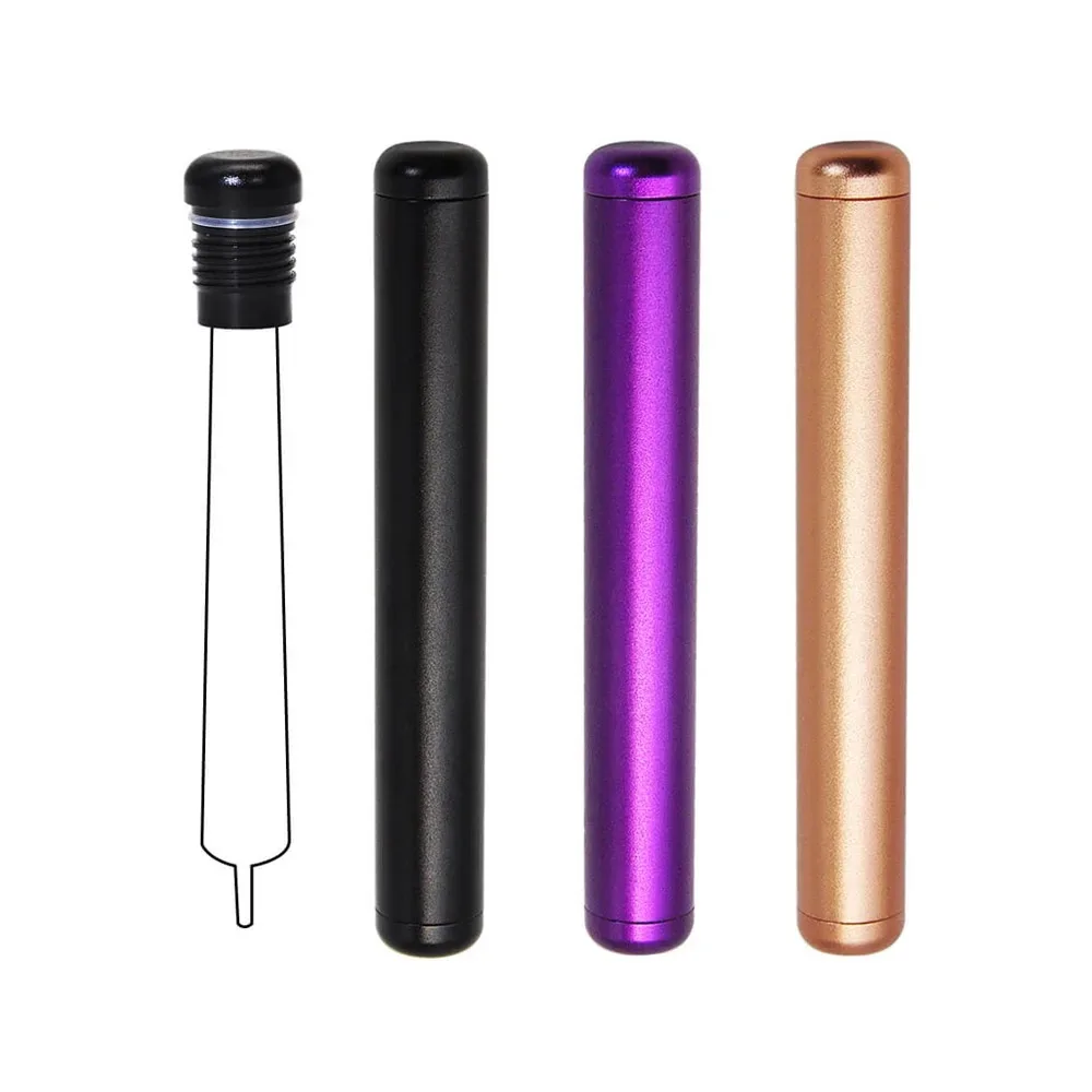 110MM Aluminum Roll Paper Airtight Container Travel Storage Horn Tube Cigarette Holder Smell Proof Waterproof Smoking Accessorie